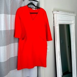 BODEN Bronte Ottoman Orange Fire Cracker Dress